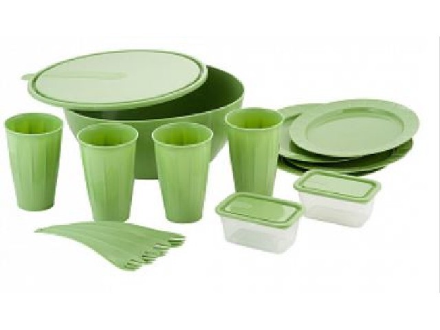 Набор для пикника Sugar&Spice Vanilla на 4 персоны (14 предметов) фисташка